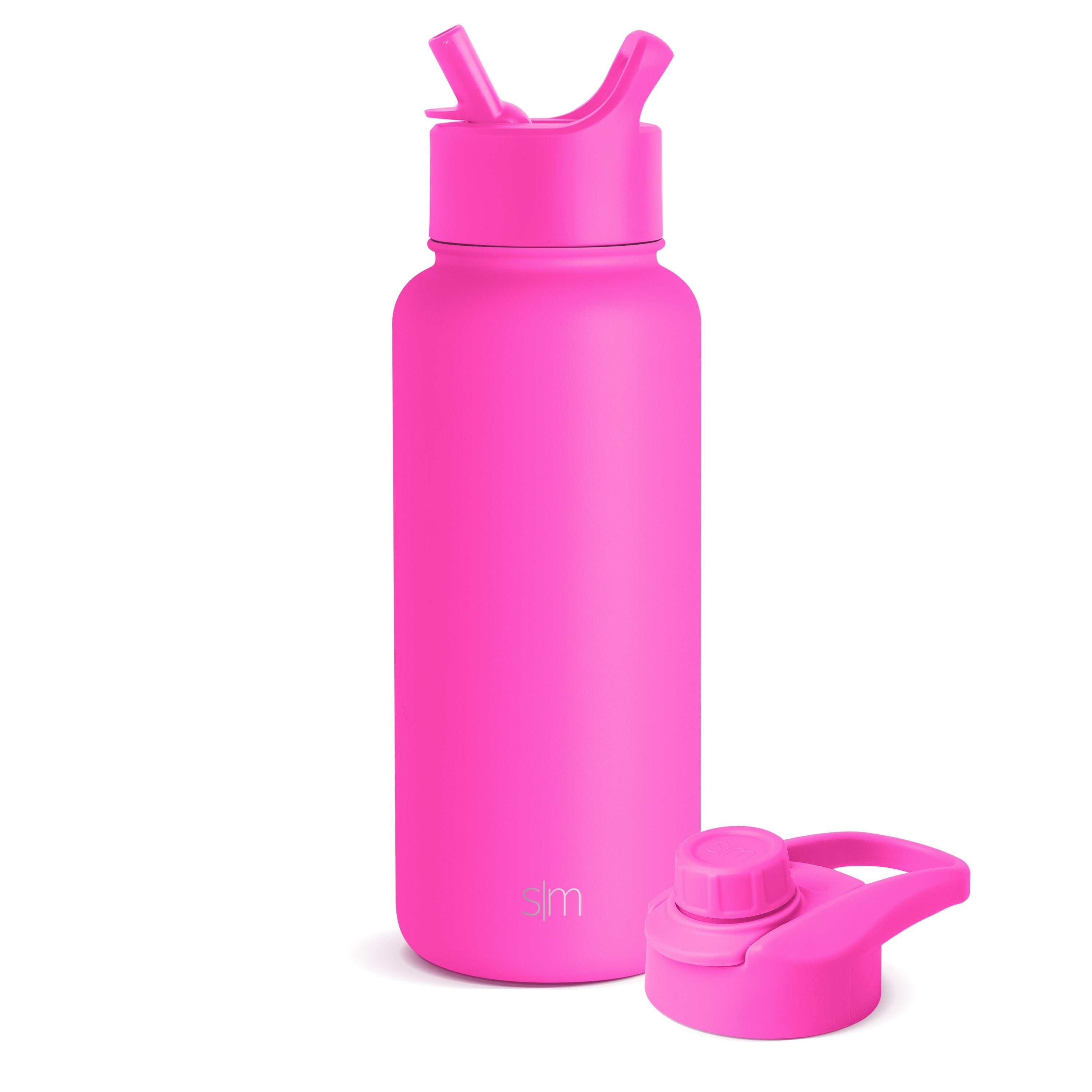 Summit Water Bottle with Straw Lid and Chug Lid - Raspberry Vibes
