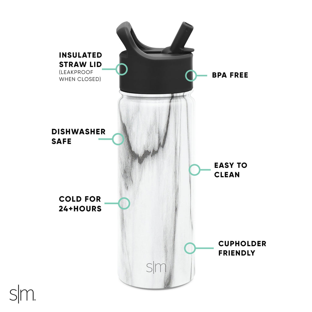 Summit Kids Water Bottle with Straw Lid - 18oz - SMC